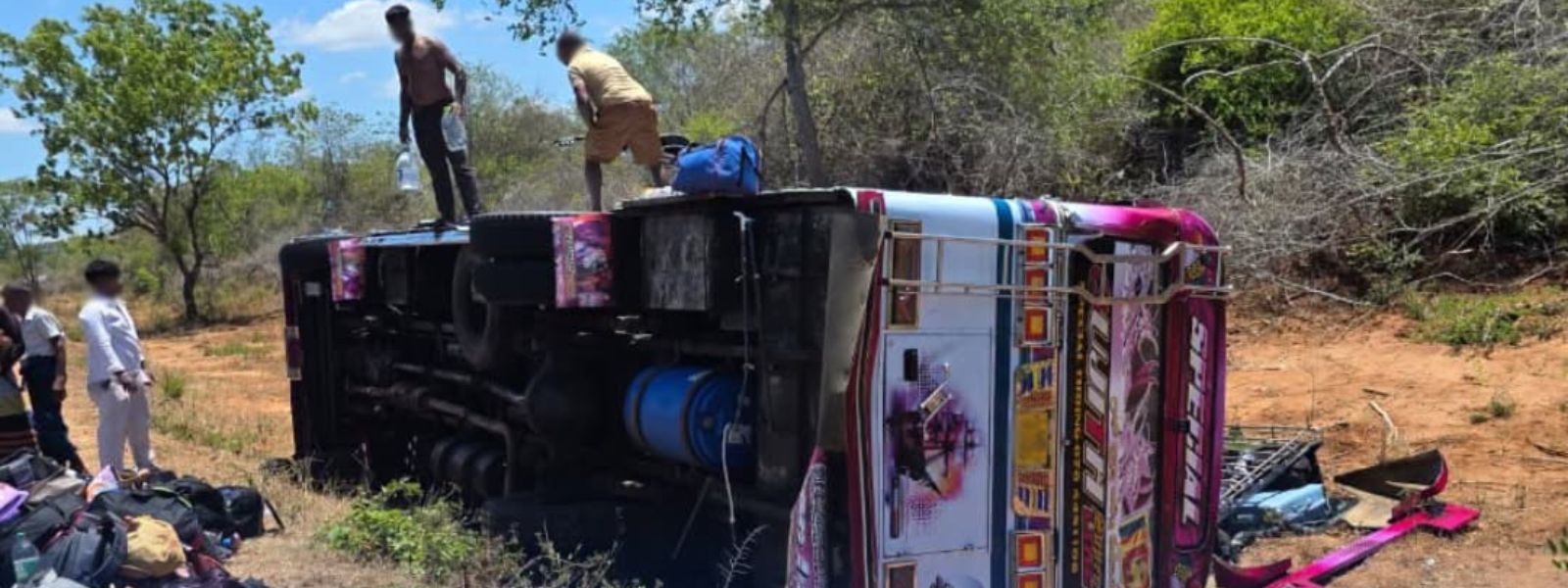 Wild Elephant Attack Overturns Pilgrim Bus